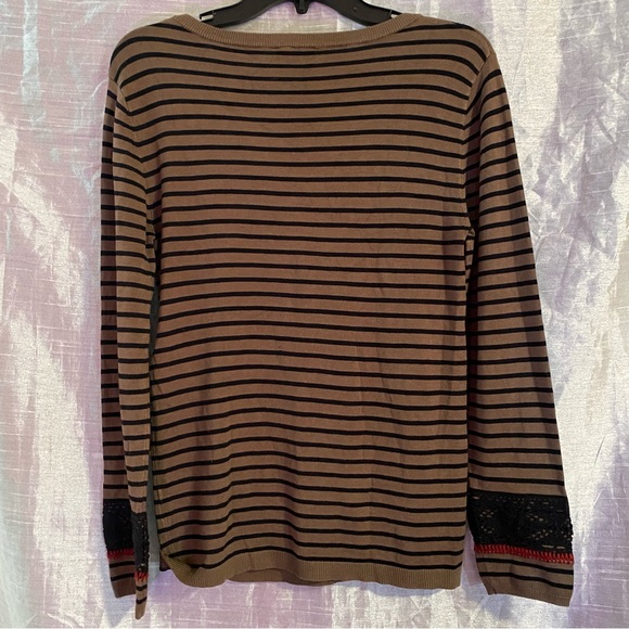 Kookai SZ T1 (Small) jersey with lace and embroidered details GUC, boho, grunge - Picture 3 of 9